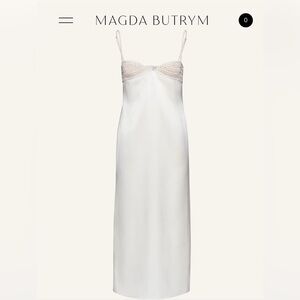 Magda Butrym Crochet Bra Midi Dress